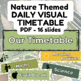 Daily Visual Timetable - Nature Themed
