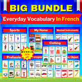 Daily Vocabulary.Big Bundle in French Combines Professions