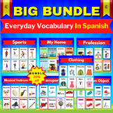 Daily Vocabulary.Big Bundle in Spanish Combines Profession