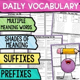 Daily Vocabulary | Prefixes, Suffixes, Multiple Meaning, &