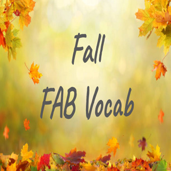 Preview of Daily Vocabulary for Upper Elementary- Fall