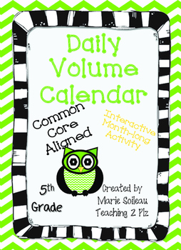 Preview of Daily Volume Calendar