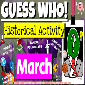 Preview of Daily Warm Up Guess Who Activity SPRING BUNDLE Bell Ringers Middle  High School