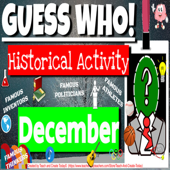Preview of Daily Warm Up Guess Who Activity WINTER BUNDLE Bell Ringers Middle  High School
