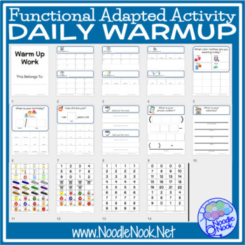 Daily Warm Up for Calendar Skills & Personal Information in Autism