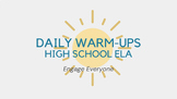 Daily Warm-Ups for High School ELA - Week 1