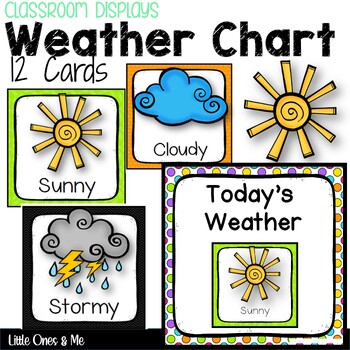 Daily Weather Chart  Weather chart, Daily weather, Preschool weather