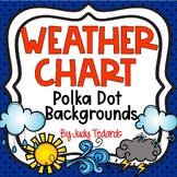 Daily Weather Chart (Polka Dot Backgrounds)