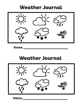 Preview of Daily Weather Journal - 1st Grade