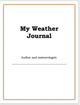 Preview of Daily Weather Journal