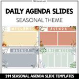 Daily + Weekly Agenda Google Slides - Seasonal Templates Bundle