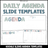 Daily + Weekly Agenda Google Slides - Templates #10 Muted Pastel