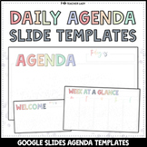 Daily + Weekly Agenda Google Slides - Templates #9 Pastel 