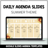 Daily Weekly Agenda Slides - Google Slides Templates #21 -