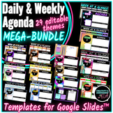 Daily & Weekly Agenda Templates MEGA-BUNDLE for Google Slides™