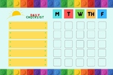 Daily/Weekly Checklist LEGO INSPIRED! GREAT FOR ADHD (5 ta