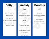 Daily, Weekly, & Monthly Cleaning Tasks