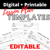 Daily, Weekly, Quarterly Lesson Plan Templates EDITABLE us
