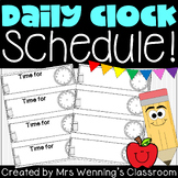 Daily and Weekly Clock Schedules! Color and Black and White!