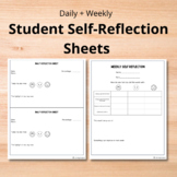 Daily + Weekly Student Self-Reflection Sheets