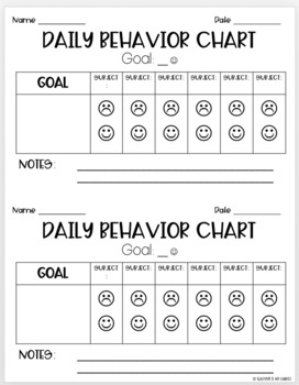 Daily, Weekly, and Monthly Behavior Charts by Teaching is my Cardio