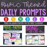 Daily Whiteboard Prompts for the Music Classroom BUNDLE