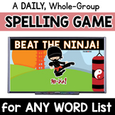 Daily, Whole-Group Spelling Practice Game: Beat the NINJA 