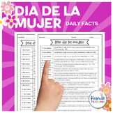 Daily Women's History Month Facts for Spanish Class