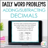 Adding and Subtracting Decimals Word Problems | Daily Math Review