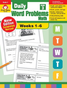Preview of Daily Word Problems: Math, Grade 3, Weeks 1–6