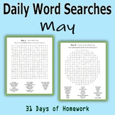 Daily Word Searches for May