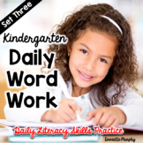 Daily Phonics and Phonemic Awareness for Kindergarten Set 3