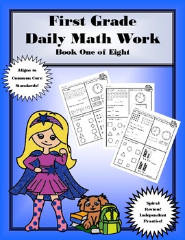 Preview of First Grade Daily Math: Book One