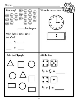 First Grade Daily Math: Book One by Luminary Kids | TpT