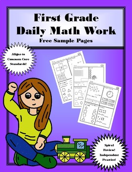 Preview of First Grade Daily Math: Free Pages