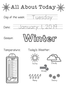 Preview of Daily Worksheet - Traceable Dates - 2019 Full Year