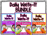 Daily Write-It BUNDLE: Word-Writing Routine w/ CVC, CVCe, 