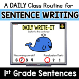 First Grade Sentence Writing Activity: Daily Sentence Prac