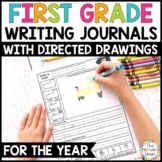 Preview of Daily Writing Journal for 1st Grade with Handwriting and Directed Drawings