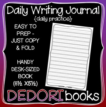 Daily Writing Journal for Students by Dedori Books | TPT