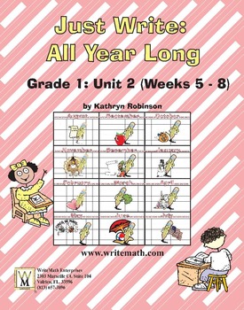 Preview of Daily 1st Grade Writing Lessons, Activities, Grammar - Unit 2 - {CCSS Aligned}