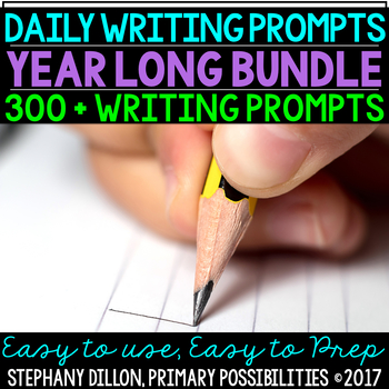 Preview of Daily Writing Prompt Bundle