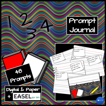 Preview of Daily Writing Prompt Journal Q1 | K-2
