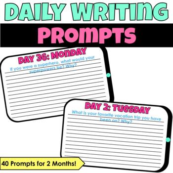 writing prompts 2 grade