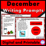 Daily Writing Prompts December Quick Writes