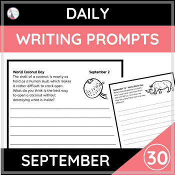 Preview of Daily Writing Prompts- Describe, Evaluate, Compare, Explain, Imagine- SEPTEMBER
