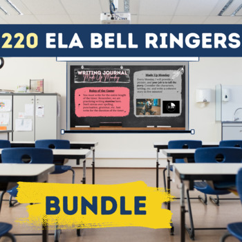 Preview of Daily Writing Prompts - High School ELA Bell Ringers - Bundle of 220 Prompts