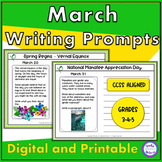 Daily Writing Prompts March Quick Writes Journal