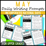 May 3rd 4th & 5th Grade Daily Writing Prompts, Sentence & 
