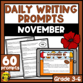 November Writing Prompts | Paper or Digital